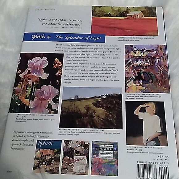 SPLASH 4 the spendlor of light hardcover artist watercolor coffeetable book - Picture 2 of 13